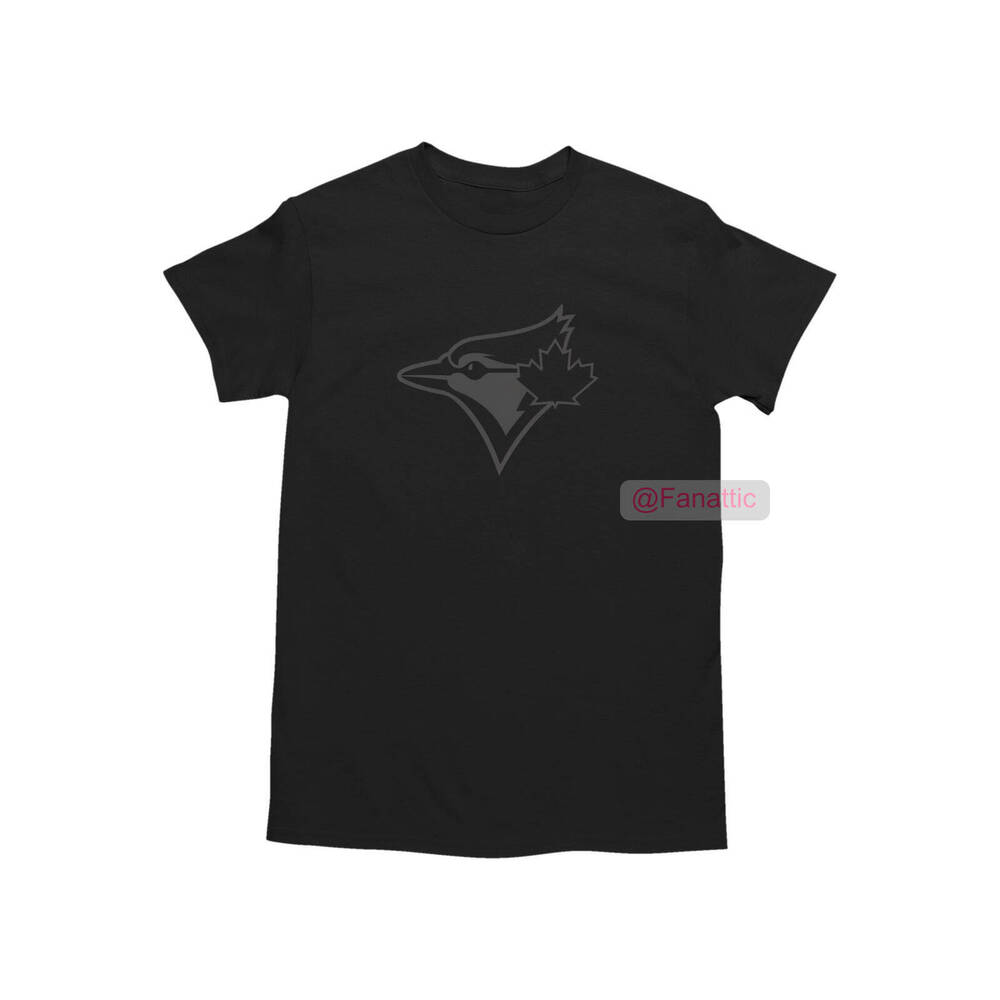 NEW Toronto Blue Jays Tonal Logo T-Shirt BLACK
